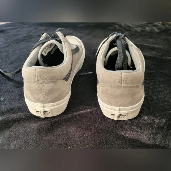Vans - EUC - Mens Old School Grey and Black Shoes with Scotchgard - Size 10.5 - Picture 6 of 7